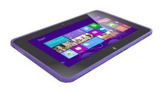Gizmodorks TPU Gel Hard Skin Cover Case for Dell XPS 10 Tablet with Carabiner Key Chain   Purple: Computers & Accessories