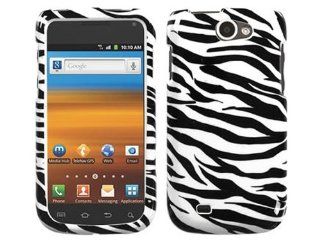 White Zebra Black Crystal Hard Skin Case Faceplate Cover for Samsung Exhibit II 4g SGH T679 w/ Free Pouch Cell Phones & Accessories