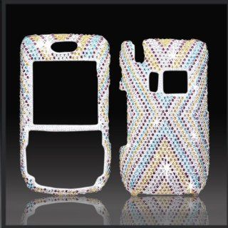 PALM Treo 680/750   X Cross Design   Blue/Yellow/Brown/Silver   Full Rhinestones/Diamond/Bling/Diva   Hard Case/Cover/Faceplate/Snap On/Housing Cell Phones & Accessories
