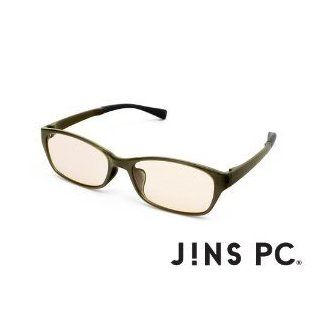Jins Pc Glasses Wellington Computer Eyewear Light Khaki (Light Brown Lenses, Cuts Blue Light By 50%): Electronics