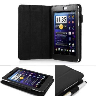 GMYLE Black PU Leather Folding Folio Flip Multi Angle Stand Case Smart Cover with Magnetic Wake Up Sleep function for ASUS Google Nexus 7 7" Android 4.1 8GB 16GB Tablet (Not fit For Nexus 7 FHD 2013 Second Verison): Computers & Accessories