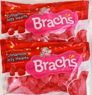 Brach's Cinnamon Jelly Hearts Classic Chewy Candy for Valentine's Day, Sweetheart's Day, Bridal Shower or Wedding Day   2 Pack of 12 Oz. Packages : Gummy Candy : Grocery & Gourmet Food