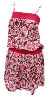 La Leela Pink Allover Printed Halter Short Tube Dress at  Womens Clothing store