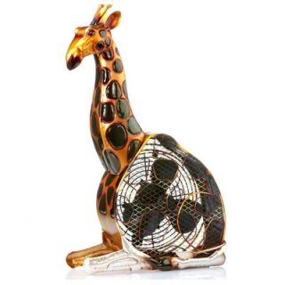 Deco Breeze Giraffe Figurine Table Top Fan