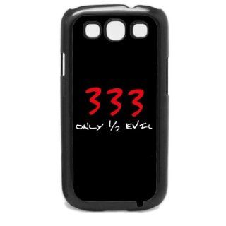 333 Only Half Evil 666 Samsung Galaxy S3 I9300 Hard Back Case Phone Cover: Cell Phones & Accessories