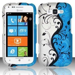Boundle Accessory for At&t Samsung Focus 2 i667   Blue Vine Designer Hard Case Protector Cover + Lf Stylus Pen + Lf Screen Wiper: Cell Phones & Accessories
