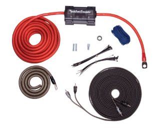 Rockford Fosgate RFK4I 4 AWG Amplifier Install Kit with Interconnect  Vehicle Amplifier Wire And Wiring Kits 