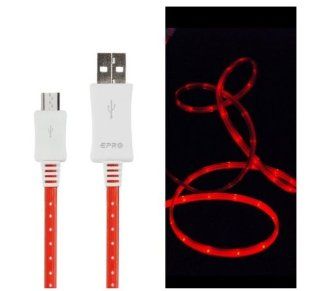 OVI LED Light Up Micro USB Cable For Android Smartphones and Tablets+ Free OVI Touch Pen: Cell Phones & Accessories