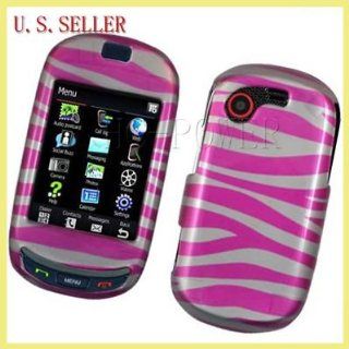 For Samsung Gravity T/SGH T669 GLOSSY Case Zebra Pink: Everything Else