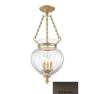 Hudson Valley Lighting 780 OB Three Light Semi Flush Ceiling Fixture from the Gardner Collection, Old Bronze   Ceiling Pendant Fixtures  