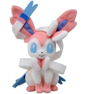 Takaratomy Pokemon Best Wishes Plush Doll   N 50   Sylveon / Nymphia: Toys & Games