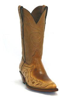 Hand Tooled and Hand Painted Cowboy Boots HT17: Sports & Outdoors