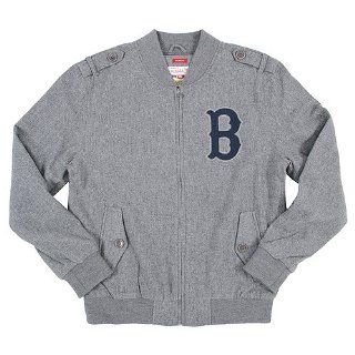 MLB Boston Red Sox Mitchell & Ness Cutter Track Jacket Cooperstown Mens 4Xl 4XLG : Sports Fan Outerwear Jackets : Sports & Outdoors