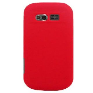 Silicone Skin RED Rubber Soft Cover Case for PANTECH 8035 CAPER (VERIZON) [WCA698]: Cell Phones & Accessories