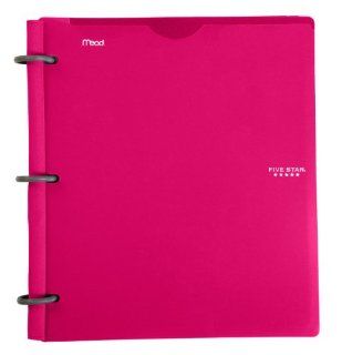Five Star Flex Hybrid NoteBinder, 1 Inch Capacity, Customizable Cover, 11.5 x 10.75 x 1.25 Inches, Pink (72345) : Office D Ring And Heavy Duty Binders : Office Products