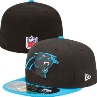 NFL Mens Carolina Panthers On Field 5950 Game Cap By New Era : Sports Fan Baseball Caps : Clothing