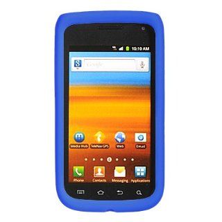 VMG Samsung Exhibit 2 4G T679 Soft Silicone Skin Case   Blue Premium 1 Pc Soft Rubber Gel Silicone Skin Case Cover for Samsung Exhibit 2 II 4G 2nd Generation T679 T Mobile Cell Phone [In VANMOBILEGEAR Retail Packaging]: Cell Phones & Accessories