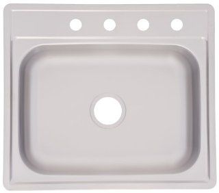 FrankeUSA FSS704NB Single Bowl Stainless Steel 25 Inch by 22 Inch Topmount Sink    