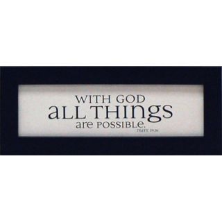 Artistic Reflections With God All Things Are Possible Print Art