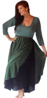 Lotustraders Dress Maxi Stretched 2 Layer Ballet 4X 5X 6X Green Black F194 at  Womens Clothing store