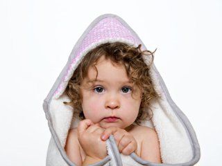 Olli & Lime logan Hooded Blanket, Pink/White : Hooded Baby Bath Towels : Baby