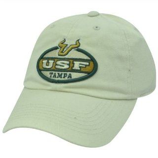 NCAA South Florida Bulls Felt Patch Garment Wash Slouch Fit Sun Buckle Hat Cap : Sports Fan Baseball Caps : Sports & Outdoors