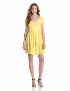 Madison Marcus Women's Evoke Dress, Yellow, Medium at  Womens Clothing store: