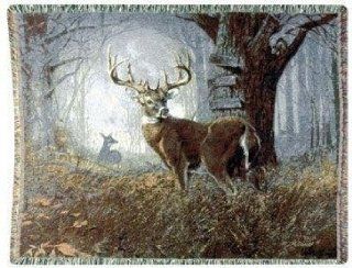 Impending Challenge Deer Hunter Hunting Tapestry Throw Blanket 50" x 70" USA Made  