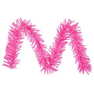 9' x 10" Sparkling Hot Pink Tinsel Artificial Christmas Garland   Unlit  