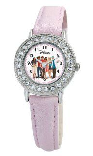Disney Kids' D692S410 High School Musical Group Pink Leather Strap Watch: Watches
