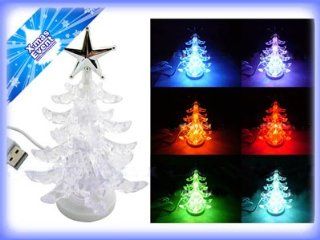 Christmas LED Light Decoration   USB Powered Christmas Tree Light   Cycles Through Blue, Purple, Orange, Red, and Green Colored Light   Kare and Kind   Christmas Lights For Computer