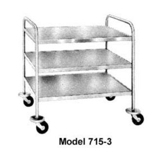 Piper Products 715 5 5 Shelf Utility Cart W/ Open Design & Angle Frame, 2 Push Handles 715 5 : Cookware : Office Products