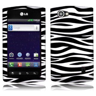 LG Optimus M+ MS695 Black/White Zebra Cover: Cell Phones & Accessories