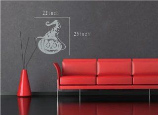 Large  Easy instant decoration wall sticker wall mural halloween home decal costumes bat howl angel black blood bone boo candy cat crown fall witch spider web prince pumpkin scarecrow ghost house RIP FL696   Nursery Wall Decor