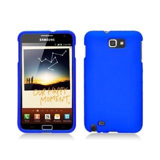 Blue Hard Cover Case for Samsung Galaxy Note N7000 SGH I717 SGH T879 Cell Phones & Accessories