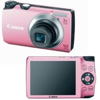 Top Quality By Canon PowerShot A3300 IS 16 Megapixel Compact Camera   5 mm 25 mm   Pink   3" LCD   5x Optical Zoom   Optical (IS)   4608 x 3456 Image   1280 x 720 V: Office Products
