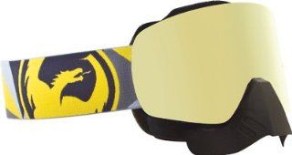 Dragon Alliance NFX Snow Goggles , Primary Color: Yellow, Distinct Name: Flair/Gold Ion Lens, Gender: Mens/Unisex 722 1548: Automotive