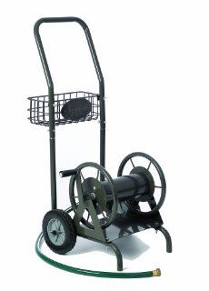 Liberty Garden Products 4 in 1 Multi Purpose Two Wheel Garden Hose Reel Cart With 100 Foot Hose Capacity 706 1 Bronze (Discontinued by Manufacturer) : Patio, Lawn & Garden
