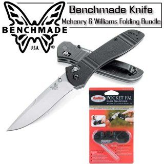 Benchmade 707S Sequel Folding Axis Lock Knife With PP1 Pocket Pal Sharpener and Fenix E01 LED Flashlight Bundle: Kitchen & Dining
