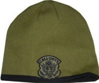 Call Of Duty Modern Warfare Reversible Knit Beanie Hat: Cold Weather Hats: Clothing