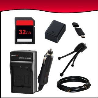 Battery and Charger Bundle Accessory Kit for Canon VIXIA HF M50, HF M500, HF M52, HF R30, HF R300, HF R32 Full HD Camcorders includes (BP 727 High Capacity Intelligent Replacement Battery Pack, BP 727 Charger, 32GB SD Memory Card, HDMI Cable, USB Card Read