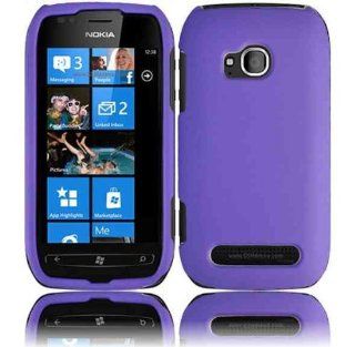 Nokia Lumia 710 Phone Case Accessory Sensational Purple Hard Snap On Cover with Free Gift Aplus Pouch: Cell Phones & Accessories