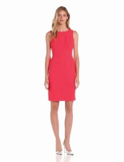 Anne Klein Women's Damier Sheath Dress, Coral, 14 at  Womens Clothing store