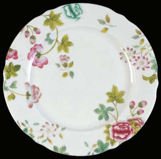 Spode Sophia Salad Plate, Fine China Dinnerware   Impression,Floral,Rim,Scallope