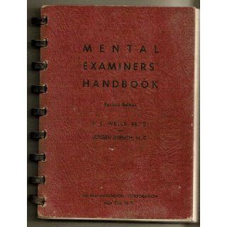 Mental Examiners' Handbook Books