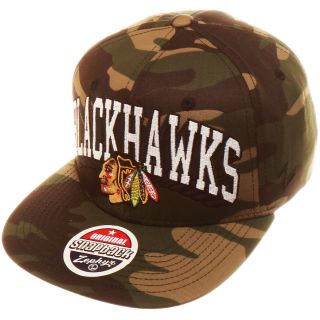 ZEPHYR Mens Chicago Blackhawks Army Camo Adjustable Cap   Size: Adjustable,