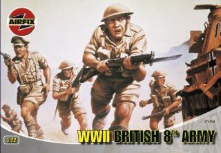 Airfix A01709 1:72 Scale British 8th Army Figures Classic Kit Series 1: Toys & Games