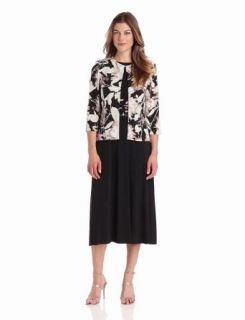 Jessica Howard Women's 3/4 Sleeve Print Jacket Dress, Floral/Multi, 6 at  Women�s Clothing store: