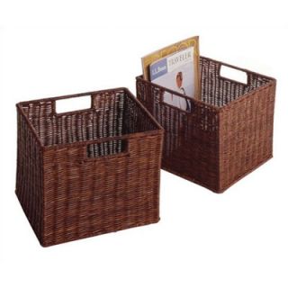 Winsome Espresso Storage Shelf and Baskets