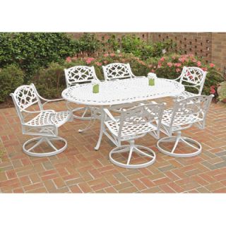 Home Styles Biscayne 7 Piece Swivel Dining Set